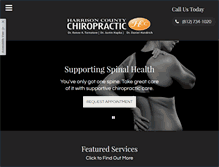 Tablet Screenshot of harrisoncountychiropractic.com